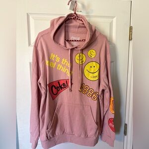Coca Cola graphic hoodie size L